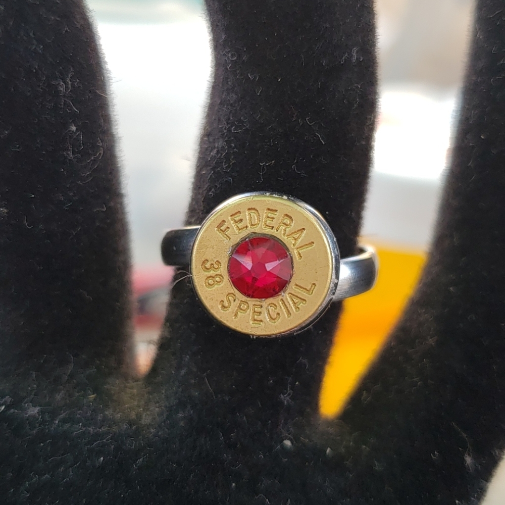 Handmade bullet ring